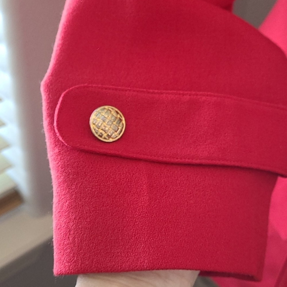 Vintage Neiman Marcus Red Wool Jacket - Picture 4 of 8